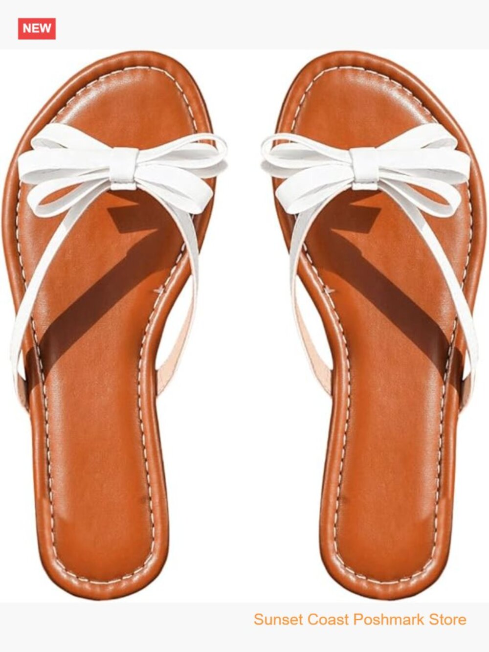 Women's Bow Summer Sandals Strappy Wedding Flats Flip Flops Dressy Fancy